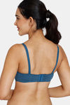 Zivame Beautiful Basics Padded Wired 3/4th Coverage Strapless Bra - Gibraltar Sea — thumbnail 2